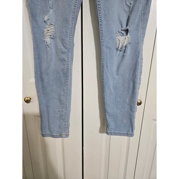 M jeans medium women's distressed high rise ankle jeggings - Picture 3 of 11